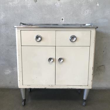 Vintage Industrial Gray Metal Medical Cabinet | Urban Americana - Long  Beach, CA | ATTIC