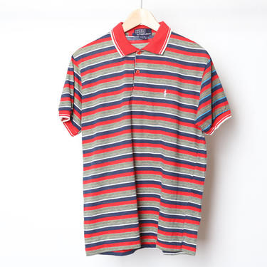 Polo Golf Shirt 90s Ralph Lauren White Navy | Shop Exile - Tucson
