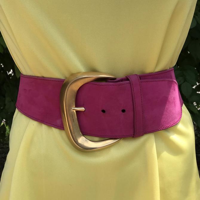 Wide Pink Belt 