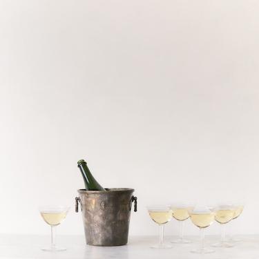 Silver Plated Embossed Champagne Bucket