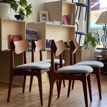 Set of Four Danish Teak Dining Chairs by Funder Schmidt & Madsen