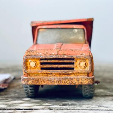 Orange Steel Tonka Dump Truck | Vintage Dump Truck | Vintage Kids Toy | Antique Tonka Toys | Industrial Vintage 