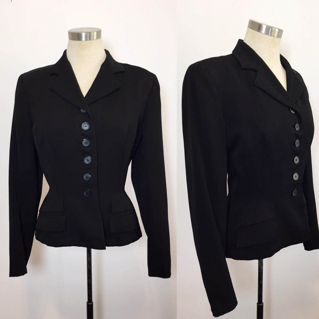 Vintage Suit Jacket / Womens Vintage Suit Jacket / 1940s Gabardine ...