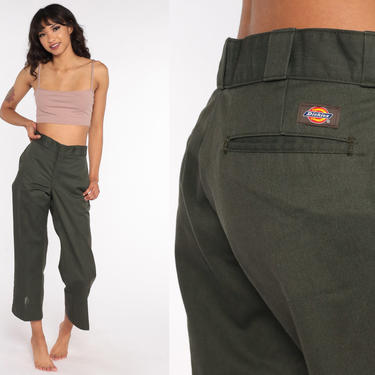 Dickies Women's Cropped Cargo Pant Olive Green – The Source