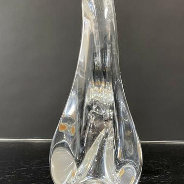 Daum France Penguin Glass Figurine Table Sculpture 