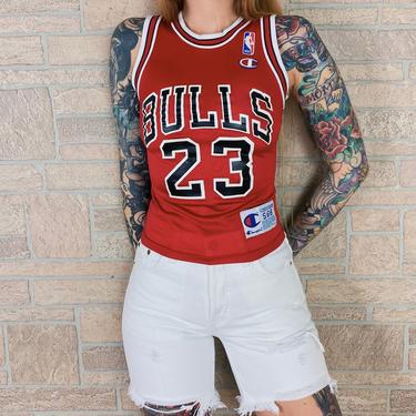 Champion NBA Chicago Bulls Michael Jordan #23 Jersey Shirt Tank Top Size40