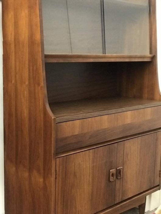 Sold Midcentury Modern Teak 1960 Vintage Bar Cabinet Sideboard England Harp Gallery Antiques Furniture