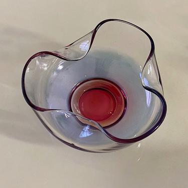 Iridescent Purple Glass Bowl