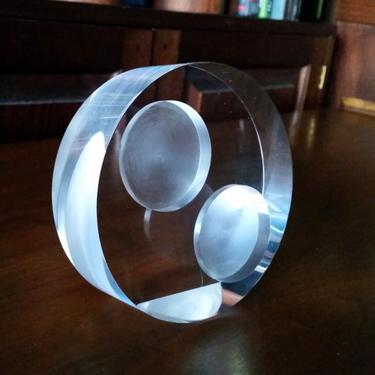 MCM Double Spot Peter Alan Lucite Picture Frame