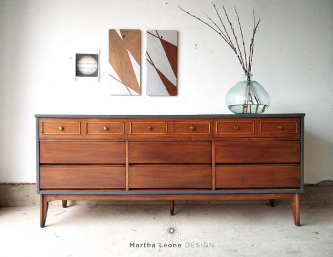 Available Dixie Mid Century Triple Dresser By Marthaleonedesign