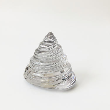 Vintage Art Glass Snail Paperweight by Langsam Billig 