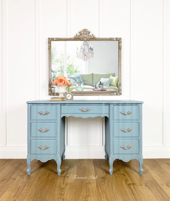 NEW Vintage French Provincial Vanity Desk, Antique Vanity, Dixie