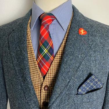 Vintage 1970s Harris Tweed x EDDIE BAUER Wool Blazer ~ 36 to 38