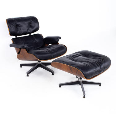 Charles & Ray Eames for Herman Miller Mid Century Rosewood Lounge Chair and Ottoman - mcm 