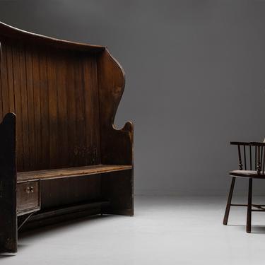 Monumental Settle  / Windsor Porter Chair