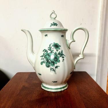 Vintage Rosenthal China Chippendale Green Bloom Coffee Pot 