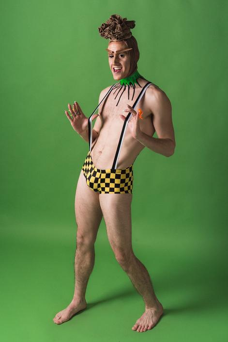 Speedo with shop suspenders