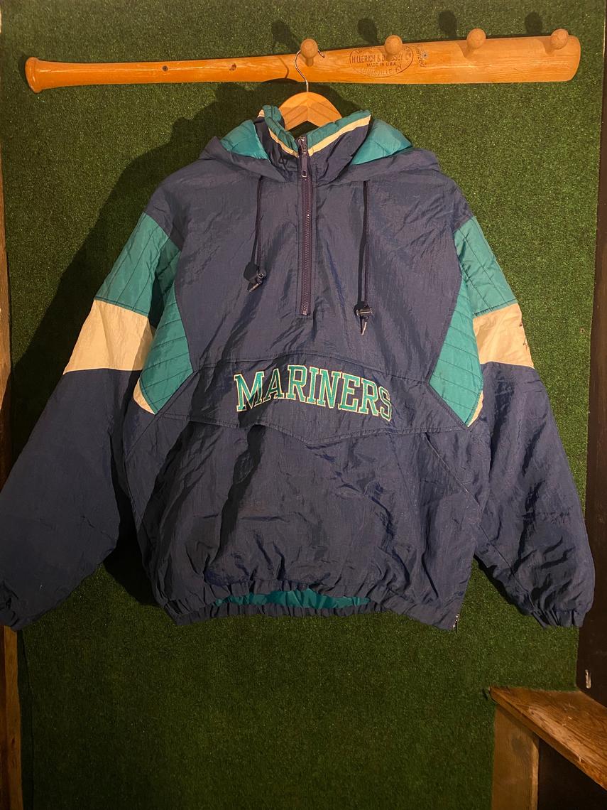 Maker of Jacket Fashion Jackets Vintage Seattle Mariners Diamond Satin