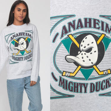 Vintage 90s Anaheim Ducks Sweatshirt/ Anaheim Ducks Shirt/ 