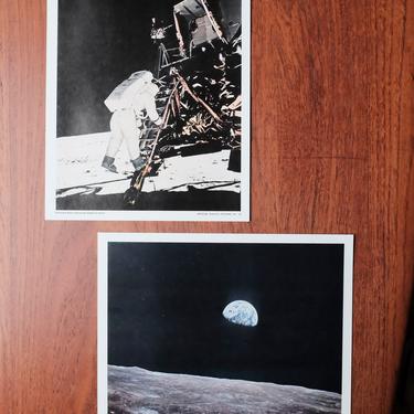 Vintage official Nasa pictures - set of 2 