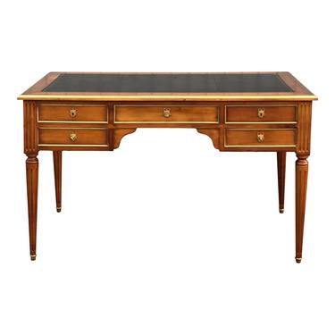 French Regency Cherry Leather Top Writing Desk 