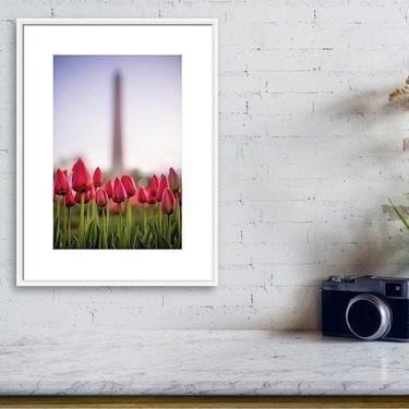 Washington Monument Print, Washington DC Photo, Spring Cityscape Photo, Washington DC Print, Travel Photography, Monument Memorial Wall Art 