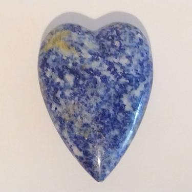 Lapis Lazuli Heart Pendant Focal Bead Jewelry Design Bead 34mm 