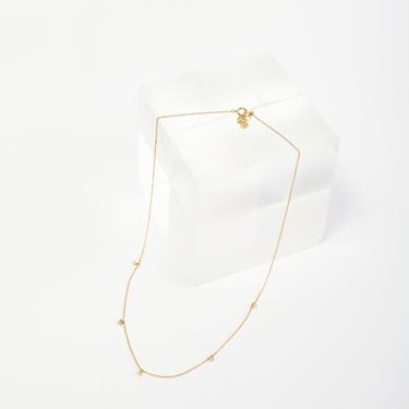 MEJURI 14k Gold &amp; Diamonds Station Necklace
