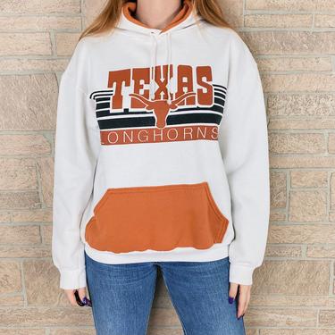 Vintage UT Texas Longhorns Hooded Pullover Sweatshirt 