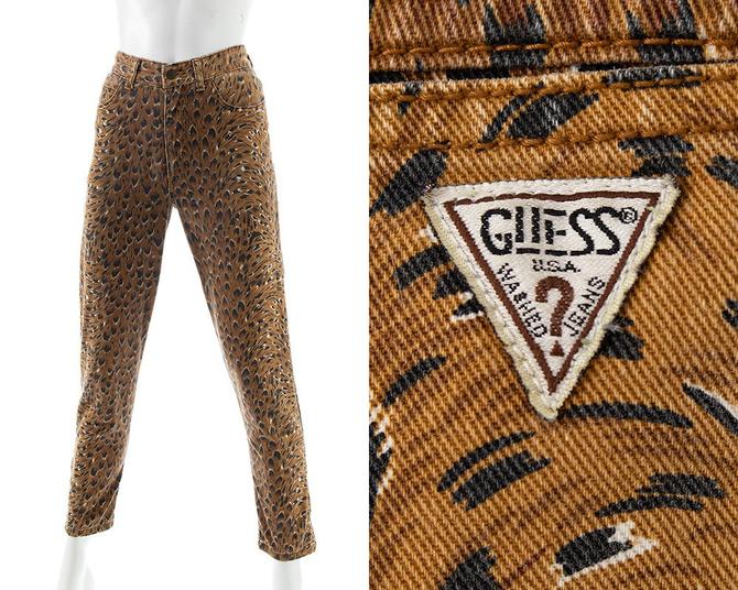 Guess leopard jeans clearance