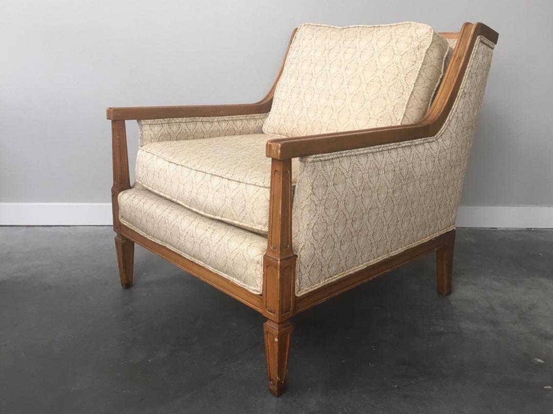 vintage mid century modern gold lounge chair. | ReRunRoom | Seattle, WA
