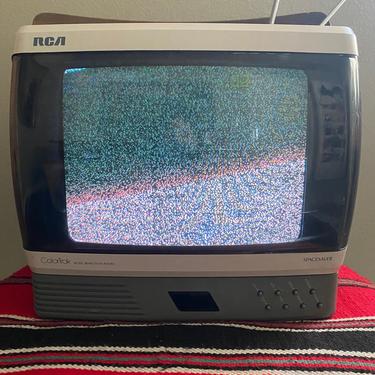 Vintage 90s RCA SpaceSaver Colortrak E09535KW VTG 9” Portable Color TV 
