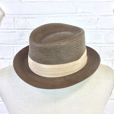 帽子 Vintage cavanagh straw hat Milan 7 1/2 il_1080xN.6755688326_6d62.jpg