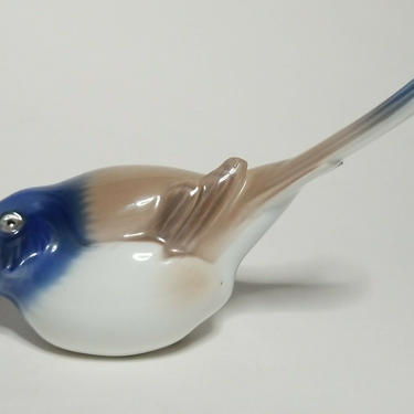 B&G Porcelain Titmouse Bird Figurine 1633 Bing Grondahl | Brain