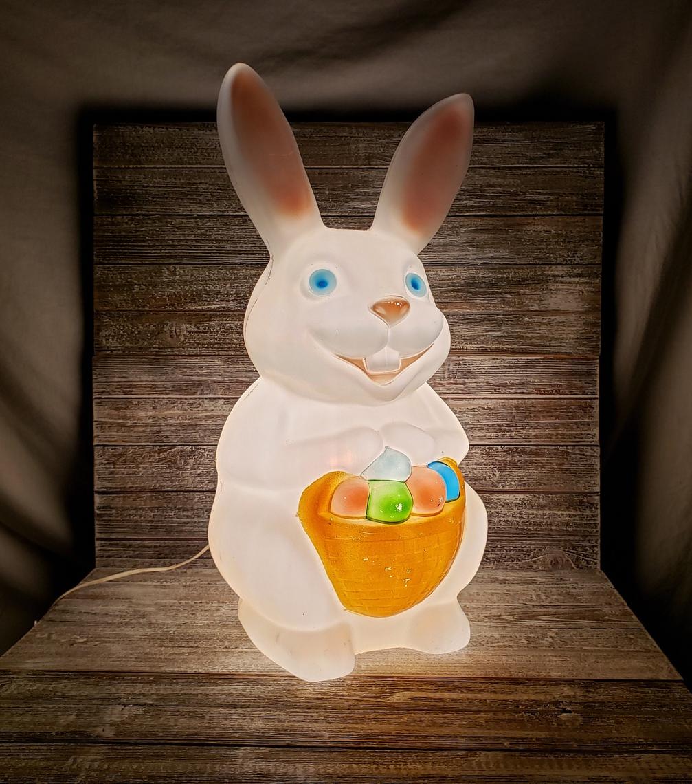 1980s Vintage Bunny Rabbit Blow Mold, Empire Plastics Lighted Easter | A  GoGo Vintage | Havre de Grace, MD