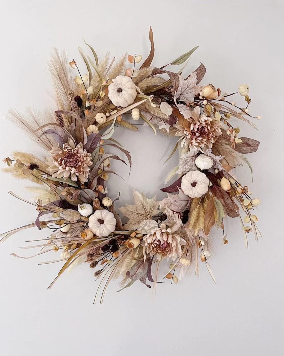 BOHO neutral fall wreath hotsell