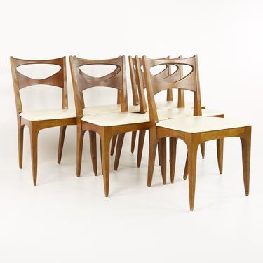 John Van Koert for Drexel Mid Century Dining Chairs - Set of 6 - mcm 