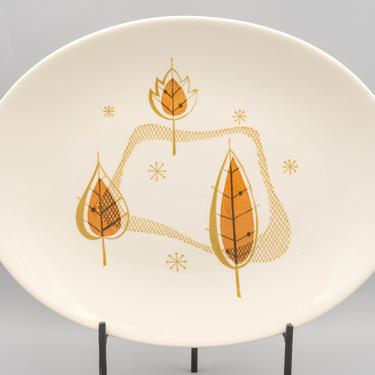 Royal China Autumn Haze Oval Serving Platter | Vintage Mid Century Modern Dinnerware | Thanksgiving Decor 