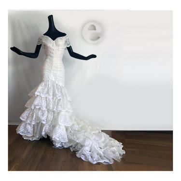 ULTIMATE 80s Bridal Gown! Sexy Vintage 1980s Mermaid | Ellie Mayhem's -  Atlanta, GA | ATTIC