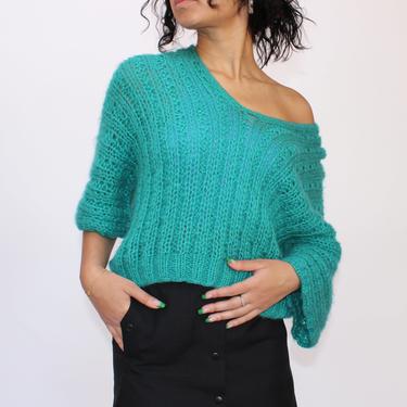 Turquoise Softest Mohair Top