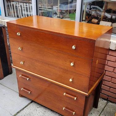 Late Deco Brutal Five Drawer Chest