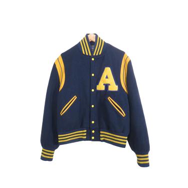 Vintage Varsity Letterman Jacket Size M 