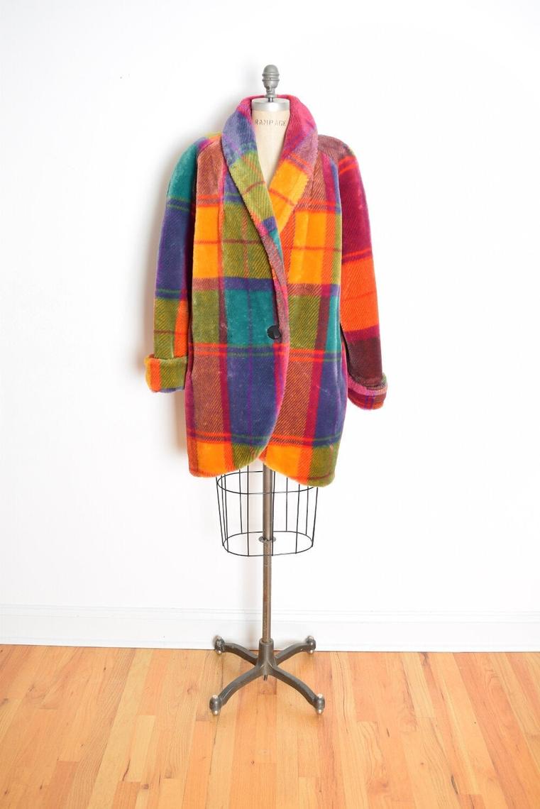 Rainbow hot sale checkered jacket