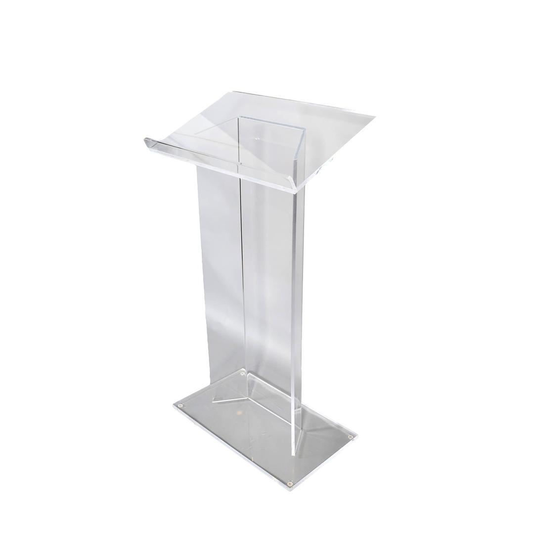 Lucite Podium Lectern Mid Century Modern | Hearthside Home ...