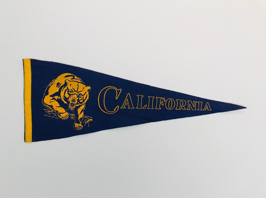 Vintage University of California Pennant by Advertising Flag Company ...