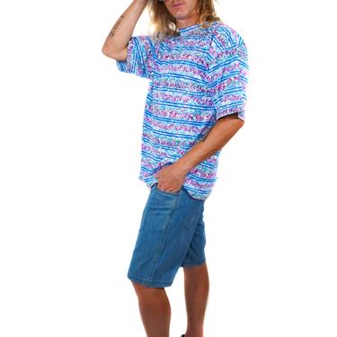Oasis Navy Striped 90s T