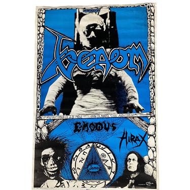 Vintage Venom Exodus Hirax "Santa Monica Civic Auditorium" 1986 Poster