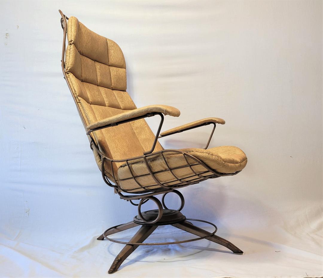 Vintage Mid Century Modern Original Homecrest High Back Lounge Chair Wright Finds in MCM Dedham MA