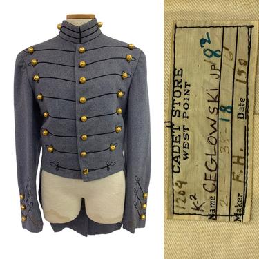 Vtg Vintage 1950s West Point Academy Cadet Coat Jacket 