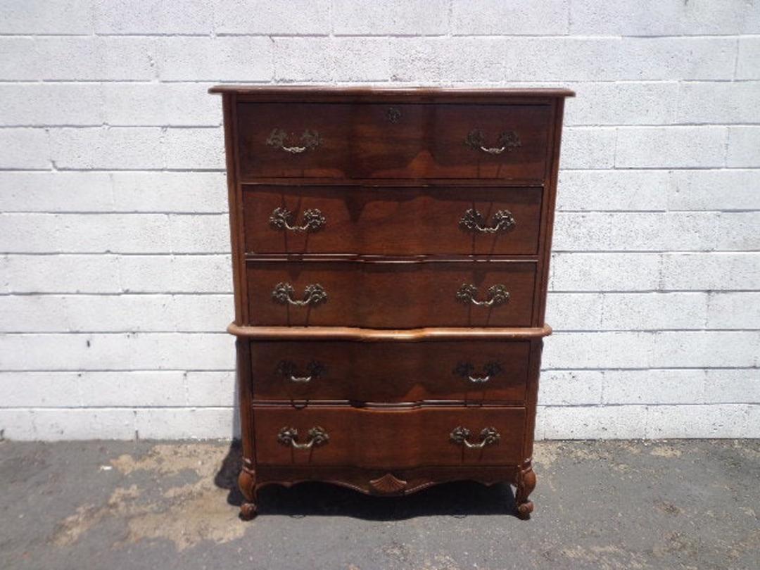 Dresser Tallboy Highboy Tall Dresser French Provincial Chest of Drawers
